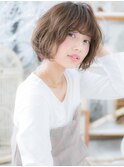 *mod's越谷*ふわくしゅ無造作感★くせ毛風ラフボブa