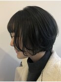 《Nanpu》ショートボブ×ブルーブラック◎20代30代40代