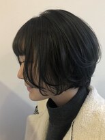 ナンプウ(Nanpu) 《Nanpu》ショートボブ×ブルーブラック◎20代30代40代