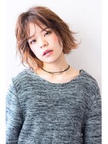 アッシュ 祐天寺店(Ash)&nbsp;くせ毛風無造作センターパートボブ