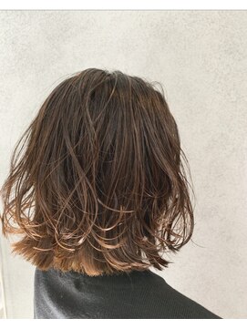 ヘアサロンエム 川越(HAIR SALON M) 外ハネボブ/アッシュブラウン/ネオウルフ/デザインカラー