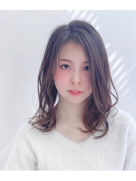 エムスラッシュ ストリートマーケット スマートサロン センター北(M.SLASH) くせ毛風ウェーブパーマ/くすみカラー/モテ髪