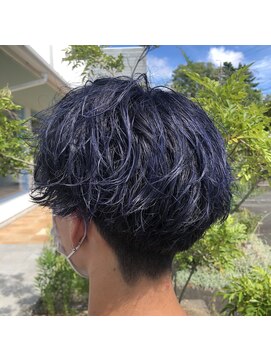 テクライズ 豊橋店(TECHRISE) ブルラベ　ネイビー　無造作スタイリング♪