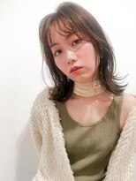 リタ(Lita)&nbsp;大人の切りっぱなしミディ グレージュ☆