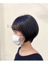 カミビト マヴィー(kamibito mavie)&nbsp;ブルーブラック/似合わせショート/20代、30代人気/小顔/ひし形