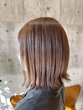 エース 間明店(A) ボブ　グレージュカラー アースカラー　シアーグレージュ