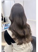 韓国くびれヘア/フェミニンロング/韓国ヘア/チェリーブラウン