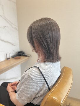 ラポールヘアー(rapport hair) 外ハネボブ×インナーカラー＊