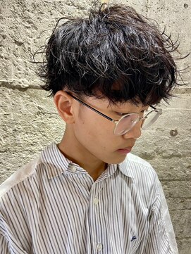 ニアウ 太田店(Niau) ツイストスパイラルパーママッシュメンズパーマ波巻きパーマ