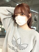 ミョンシル&nbsp;【myonsil 山田】前髪顔周りカット/ブリーチなしピンクブラウン