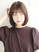 ナル 宇都宮(nalu)&nbsp;ワイドバングの艶感カールボブ