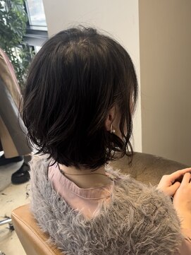 イオス(EOS) ふわふわショートボブ　デジタルパーマ　20代30代40代/YUKA