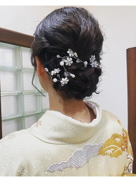 ラ ヴィナチュレル(La vie neturelle) ヘアセットと着付け