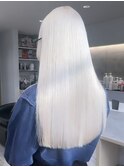 ホワイトベージュカラーダブルカラーフェイスフレーミングカラー