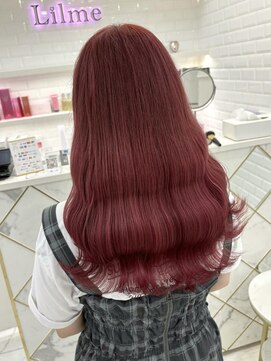 リルミー(Lilme) ブリーチ1回ピンクレッド＊まゆ
