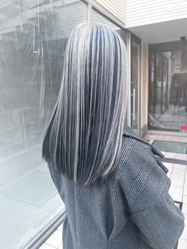 アソビセカンド 原宿(ASOBI 2nd) ダブルカラー/黒髪/ボブルフ/ネビージュ/原宿/アンブレラカラー