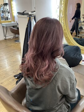 コワファースト 別府 白髪ぼかしピンクバイオレット