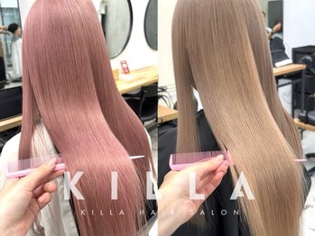 キラ アネックス 原宿/表参道(KILLA annex)の写真/他店ではなかなかできない《ケラチントリートメント》でブリーチで傷んだうねる髪も驚く程の艶髪へ[原宿]