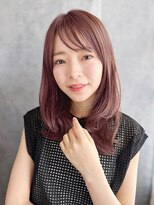 ローブアミ(L'Aube ami)&nbsp;揺れ動く艶ピンクカラーが魅力の小顔ヨシンモリスタイル