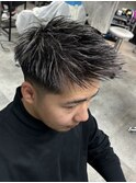 短髪メッシュ