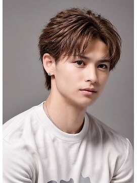 サンティエ 中央駅店(scintiller) 七三アップバングセンターパート波巻きスパイラルパーマツイスパ