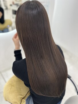 アイニ 大阪上本町店(aini) アディクシー/ブリーチなし/透明感/ツヤ/ナチュラルブラウン