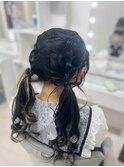 編み込みツイン