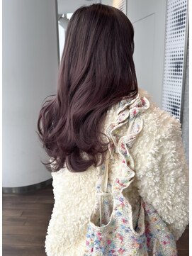 ザックラフィネ(ZACC raffine) ラベンダーピンク/ブリーチカラー/レイヤーカット/くびれ巻き