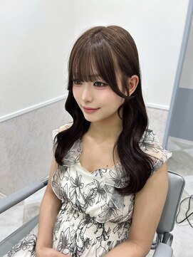 リルミー ミュエナ 大須 矢場町(Lilme myuena) ショコラブラウン 目上ギリぱっつん前髪