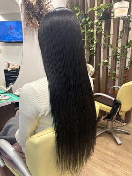 カットサロン ウシジマ(CUT SALON USHIJIMA) 【王道美髪ストレート前髪カット×暗めカラー】