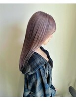 ヘアーラニッシュ 柏の葉キャンパス店(hair Lanish)&nbsp;韓国風ダブルカラー/20代30代40代/ピンクベージュ