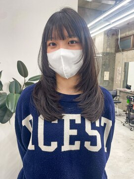 ノエ(noe) ロングレイヤー/ボブ/ダブルカラー/ブリーチ/栄r79