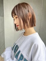 ガーデン 渋谷(GARDEN)&nbsp;小顔外ハネボブダークアッシュ大人ガーリー似合わせカット