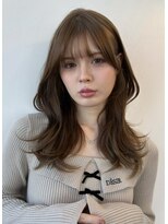 ベル 銀座並木通り店(Belle)&nbsp;シアーベージュ×ミディアムヘア