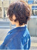 ウルフショートパーマ