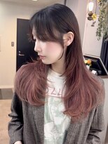 アミヘアーサプライ(AMI Hair Supply)&nbsp;カーテンバング/レイヤーカット/暖色カラー/カシスカラー