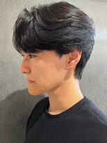 ニコ トウキョウ ヨコハマ(nico)&nbsp;メンズセンターパートウルフセンターパートニュアンスパーマ襟足