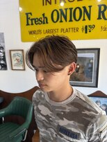 フォーコーナーズカットショップフェイビーズ 名古屋西(FourCornersCutShop favey's)&nbsp;テーパーフェードで創るパートスタイル ワンカラー