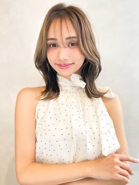 トゥルーズ 梅田店(TLUUS) 【TLUUSミルクティーブロンドワンホンレイヤーダークブルー】