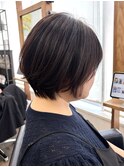40代50代60代/脱白髪染め白髪ぼかしハイライト/ショートヘア