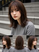 ライクバイコトナ 越谷(RIKE by kotona)&nbsp;越谷セミロング30代40代50代髪質改善カラー