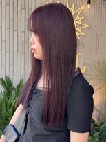 ヘアプレイスソル (HAIR PLACE SoL)&nbsp;艶髪ストレート/バイオレットブラウン/透明感カラー