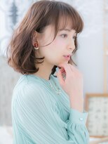 カバーヘア 上尾西口店(COVER HAIR)&nbsp;*mod's上尾*斜めバング♪くせ毛風ラブふわミディa