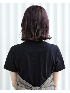 アーロン(aaron) 【サロンスタイル】パープルグレージュボブ