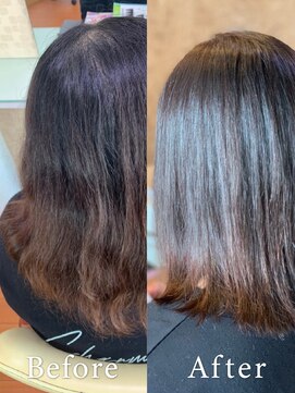アークスヘアー ダークべージュ髪質改善でツヤ美髪に★ナチュラルストレート