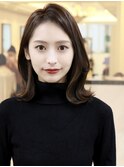 大人可愛い外ハネミディアム
