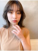 韓国風くびれミディ×シースルーバング