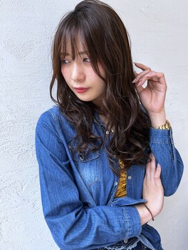 オーロ 西大寺店(ORO) フェミニンな大人かわいいダークブラウンスタイル