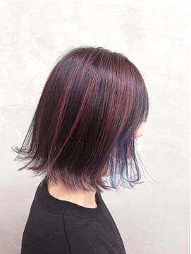 ベジータ(VEGETA) contrast pink highlight×ブルーinner