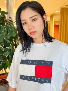 バランス ヘアーアンドアイラッシュ 野田店(balance.) 切りっぱなしボブ